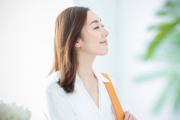 女性の笑顔